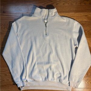 GAP Cream Zip Up Sweater with Soft Texture